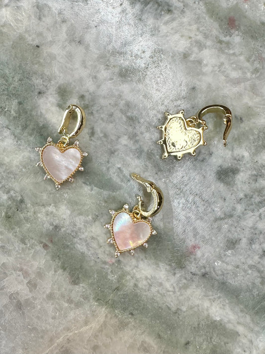 Mother of Pearl Heart Charm