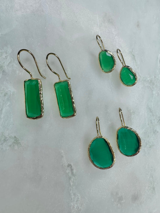 Elodie Earrings Green