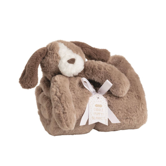 Cuddle Blanket Brown Puppy