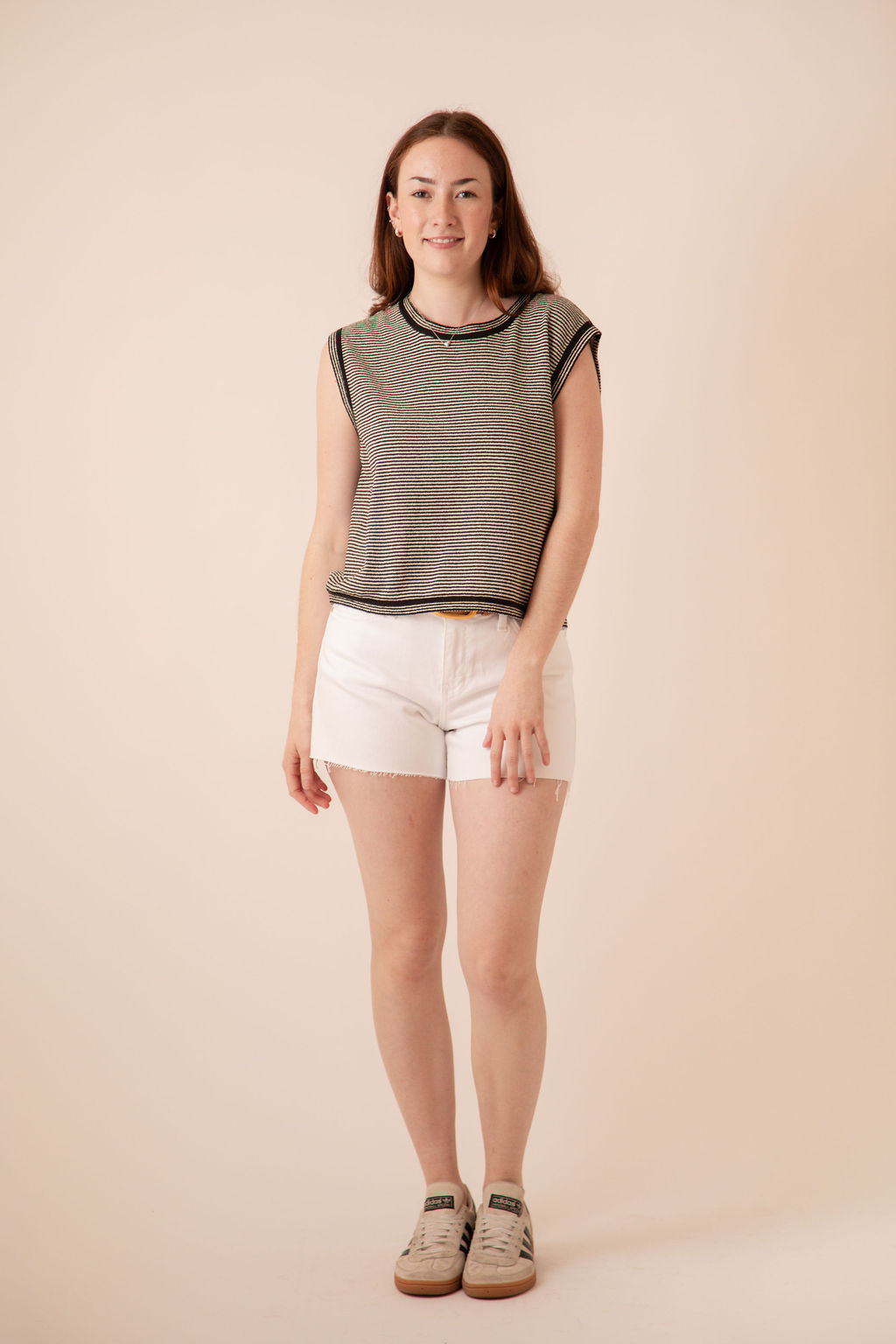 Mid Rise Stretch Shorts