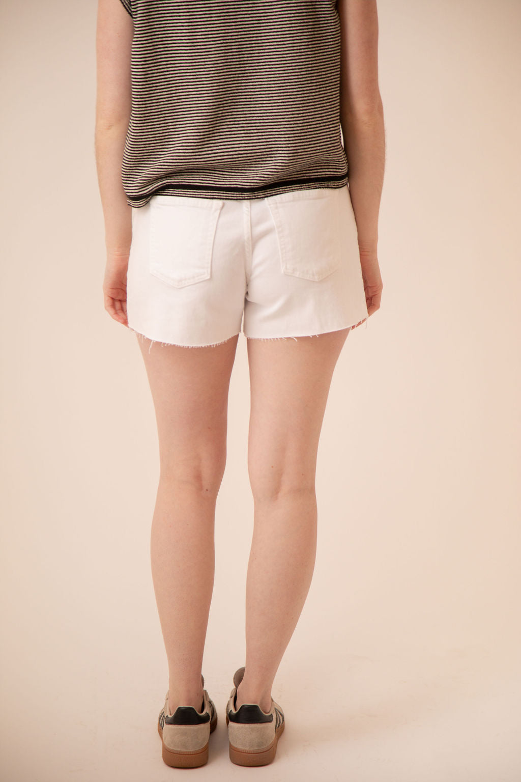 Mid Rise Stretch Shorts
