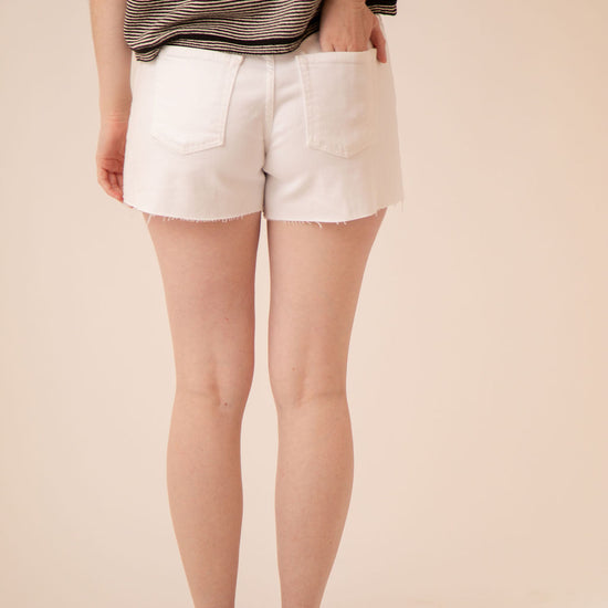 Mid Rise Stretch Shorts
