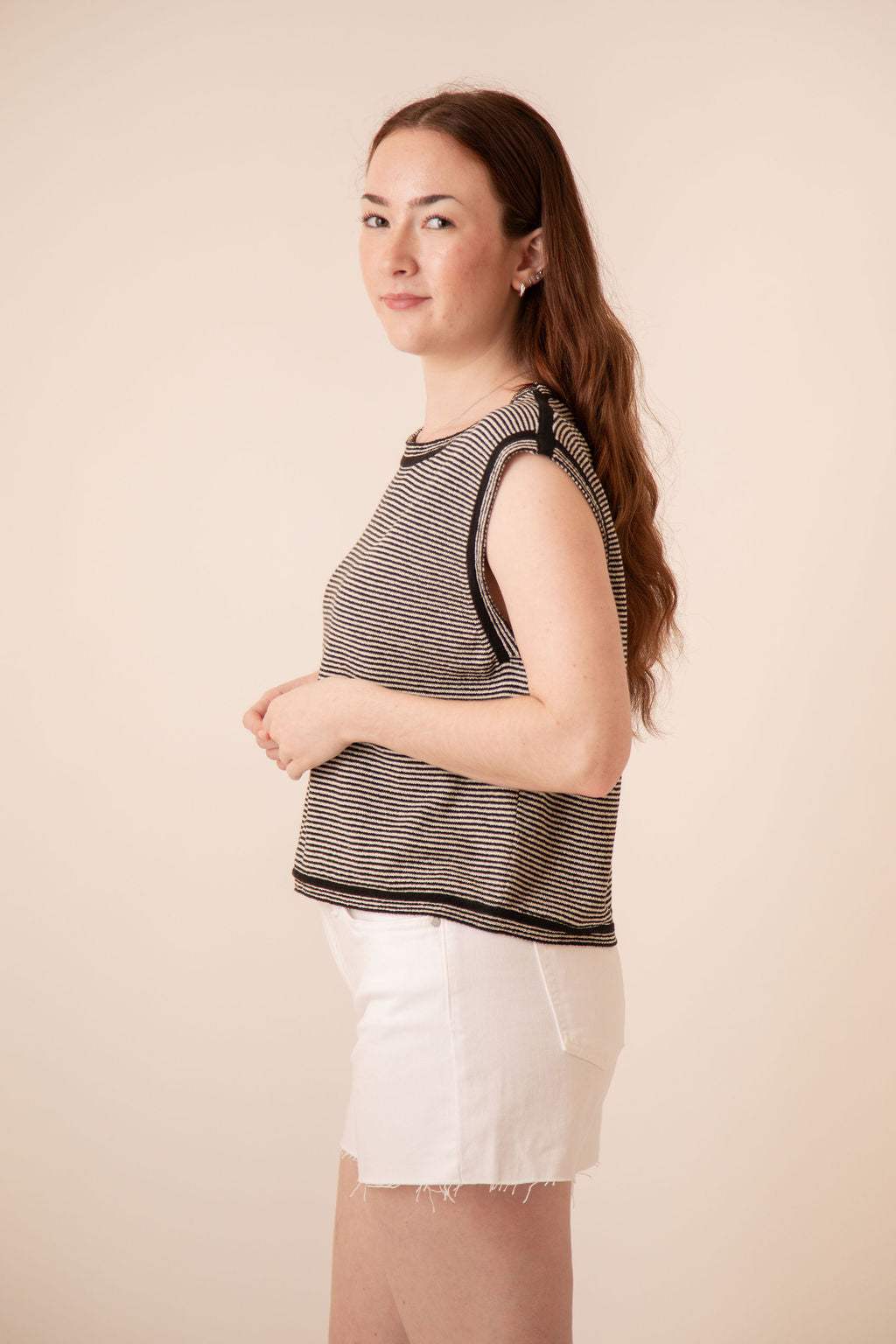 Mid Rise Stretch Shorts