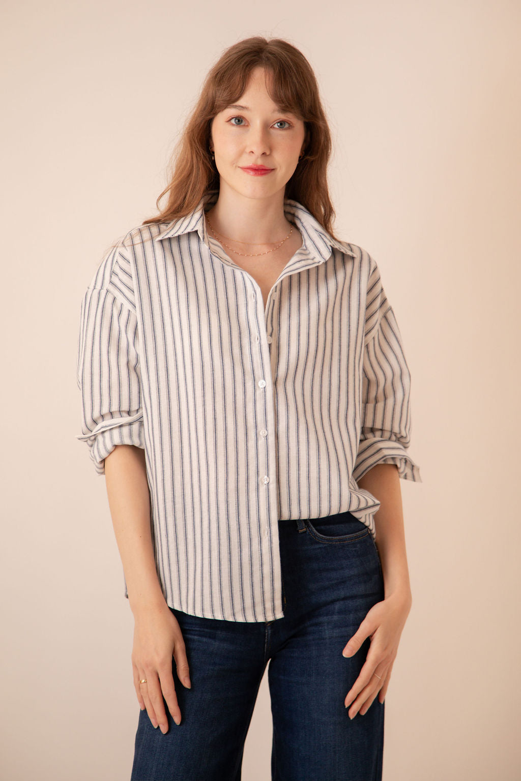 Shiloh Striped Button Down