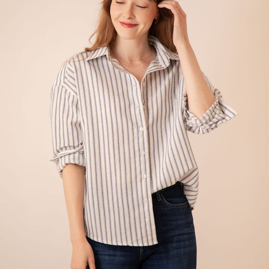 Shiloh Striped Button Down