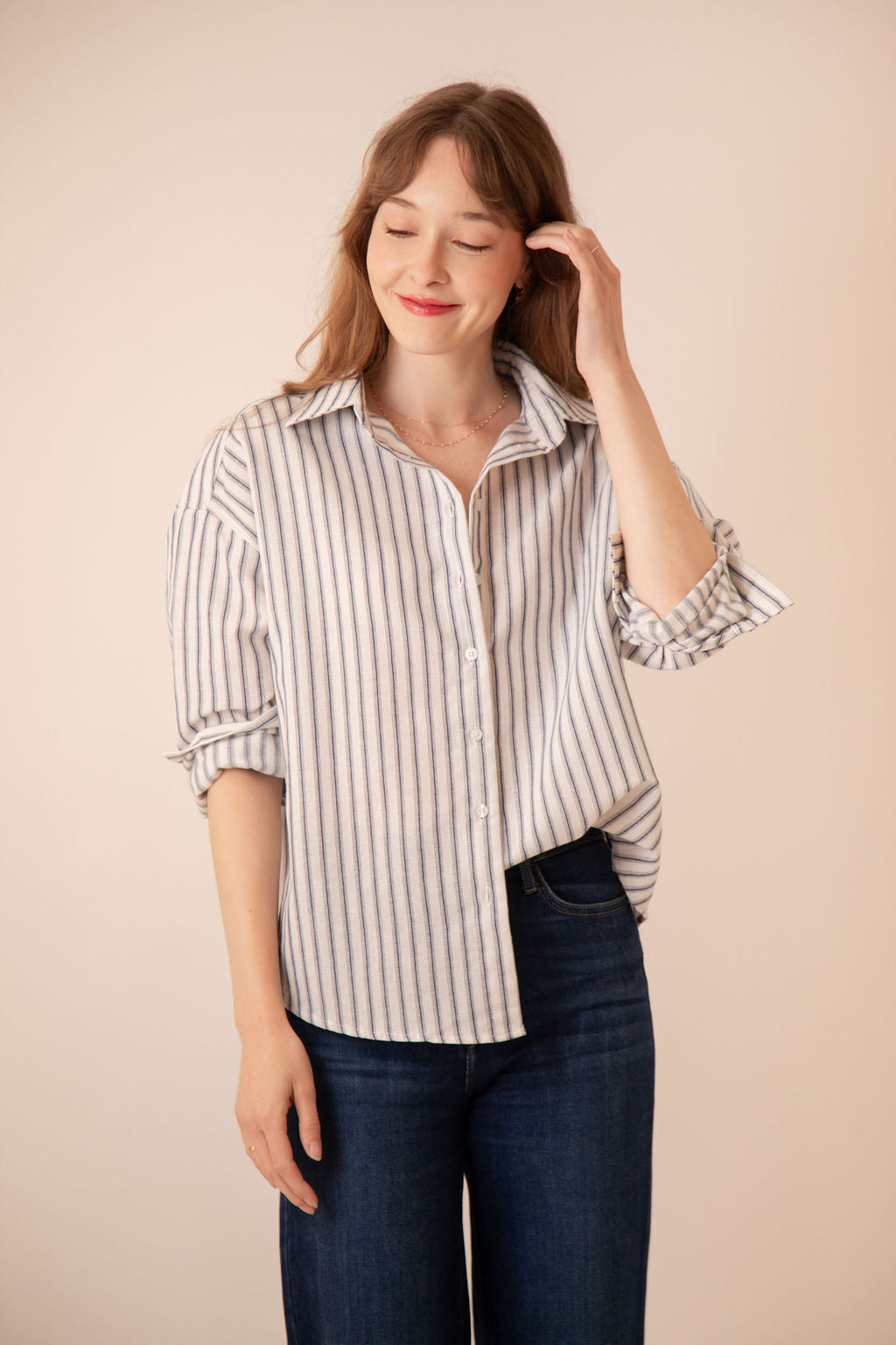Shiloh Striped Button Down
