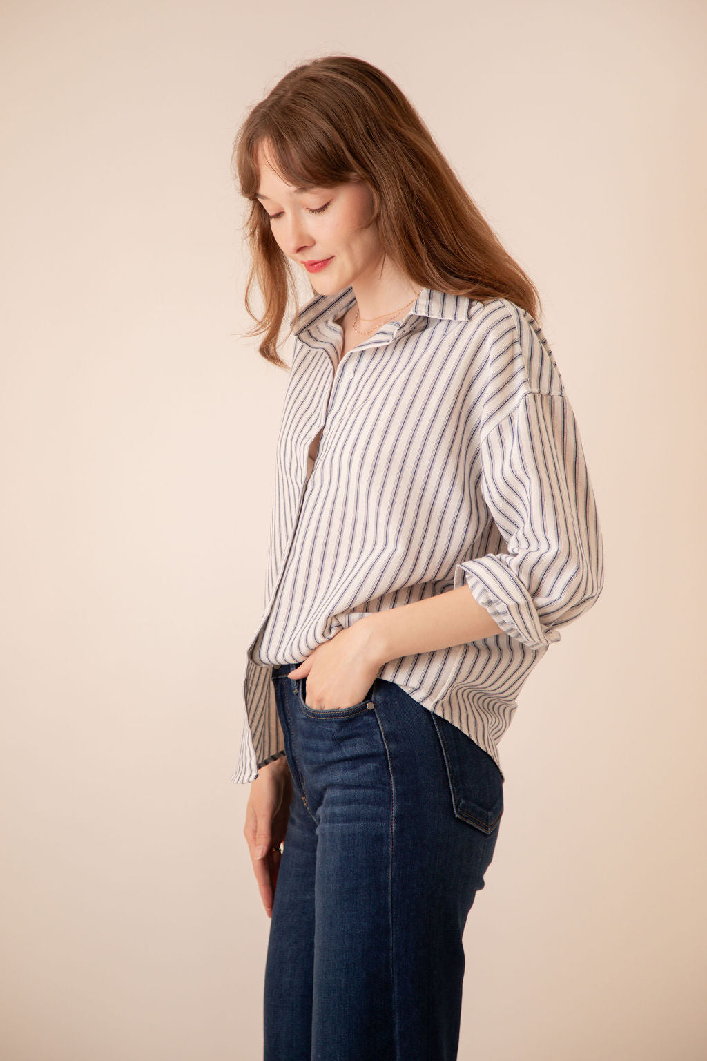 Shiloh Striped Button Down