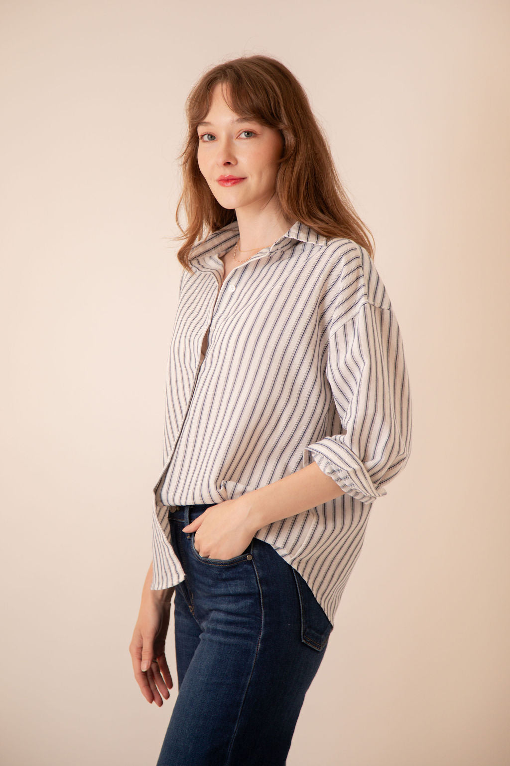 Shiloh Striped Button Down