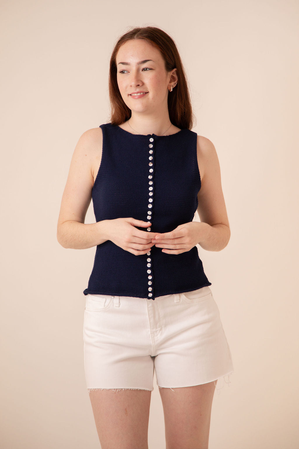 Mid Rise Stretch Shorts