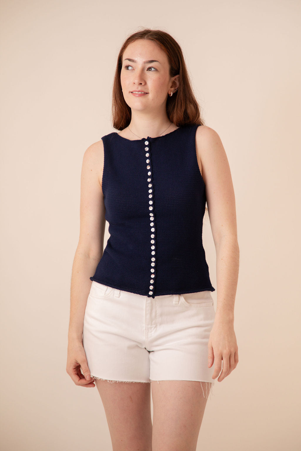 Mid Rise Stretch Shorts
