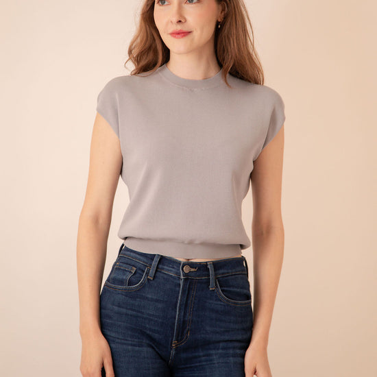 Callie Cap Sleeve Knit Top