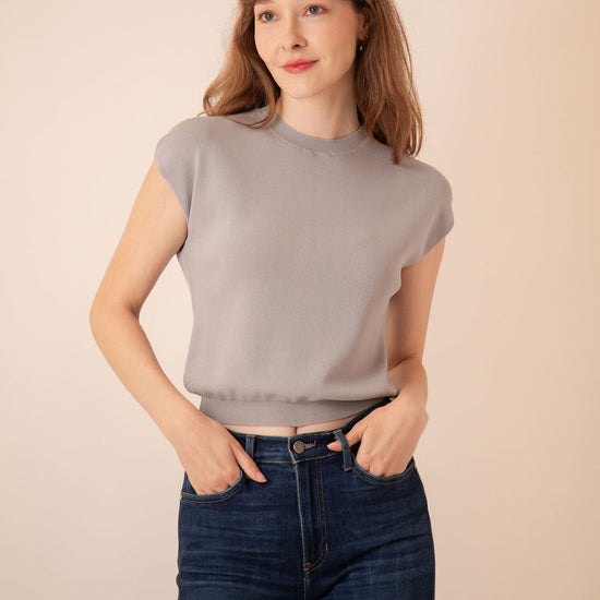 Callie Cap Sleeve Knit Top