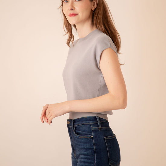 Callie Cap Sleeve Knit Top