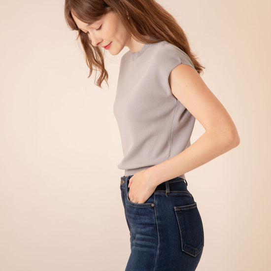 Callie Cap Sleeve Knit Top