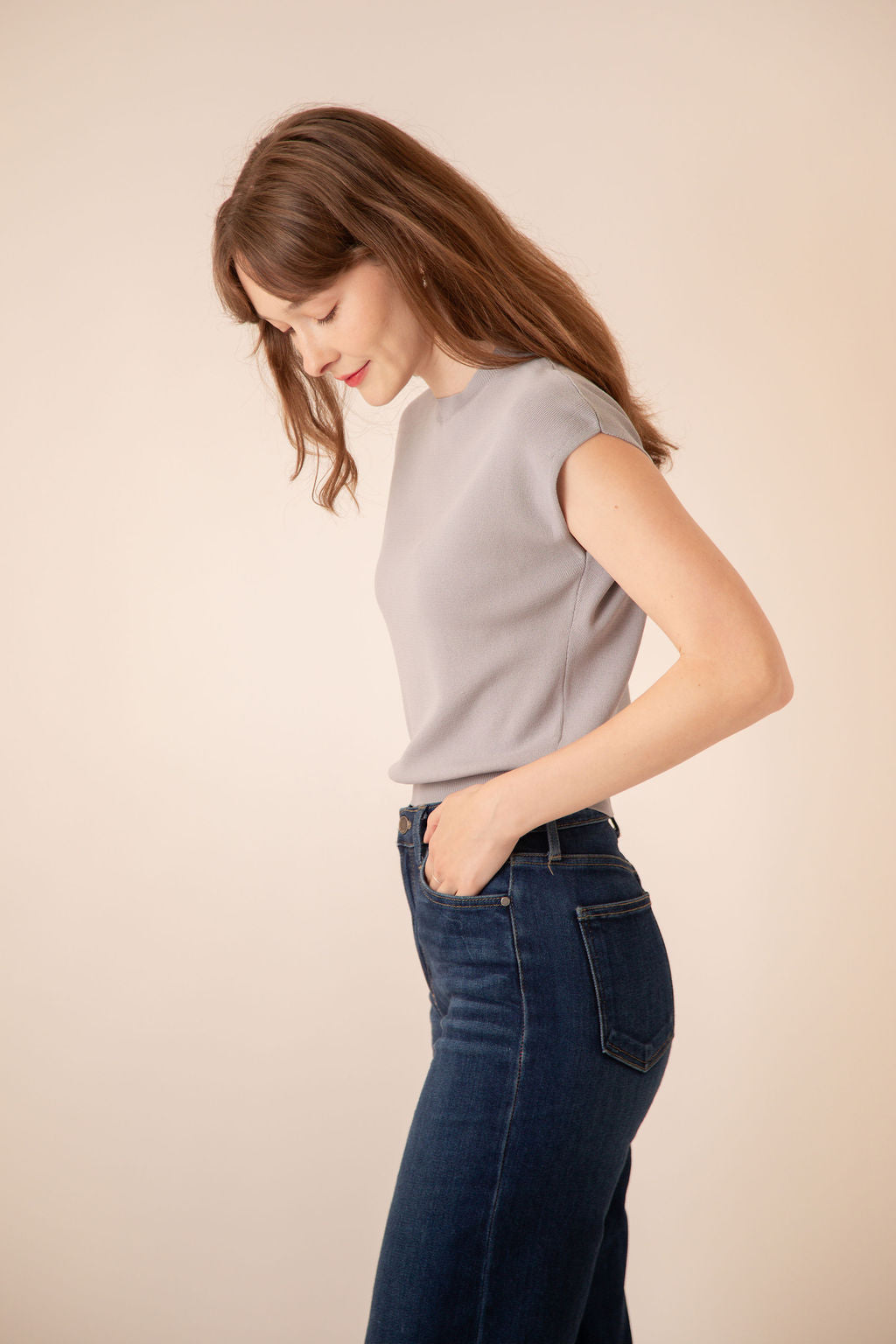 Callie Cap Sleeve Knit Top