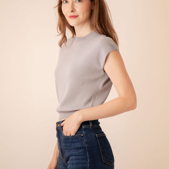 Callie Cap Sleeve Knit Top