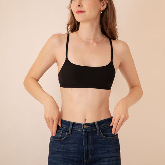 Butter Me Up Scoop Bralette Black