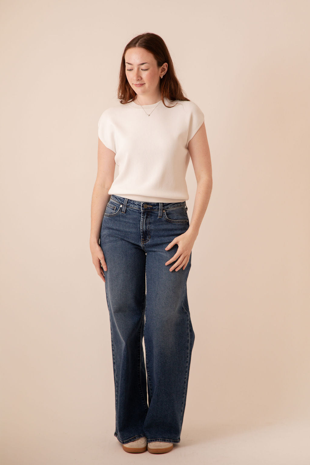Callie Cap Sleeve Knit Top