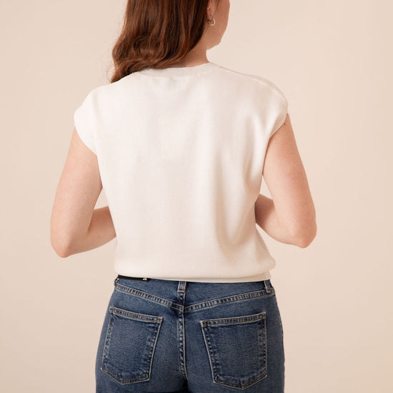 Callie Cap Sleeve Knit Top