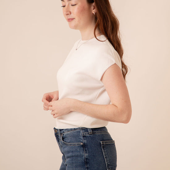 Callie Cap Sleeve Knit Top