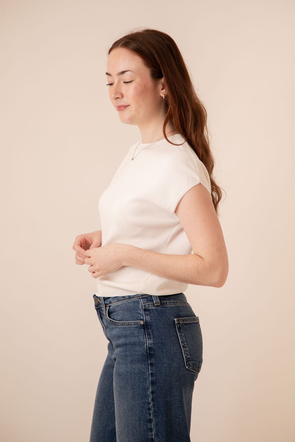 Callie Cap Sleeve Knit Top