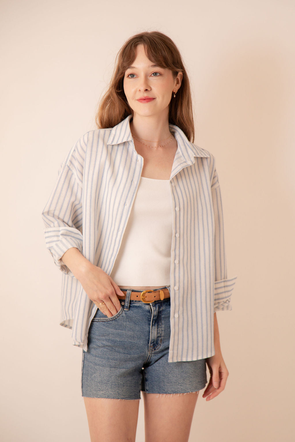 Shiloh Striped Button Down