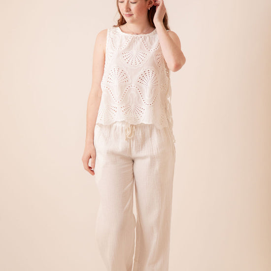 Shelley Eyelet Top