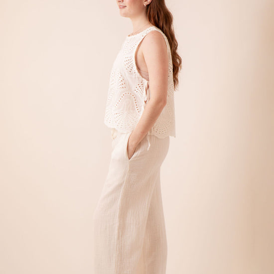 Shelley Eyelet Top
