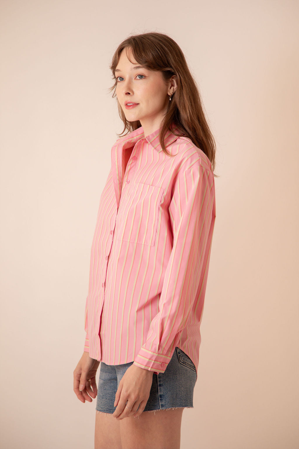 Jeni Stripe Button Down