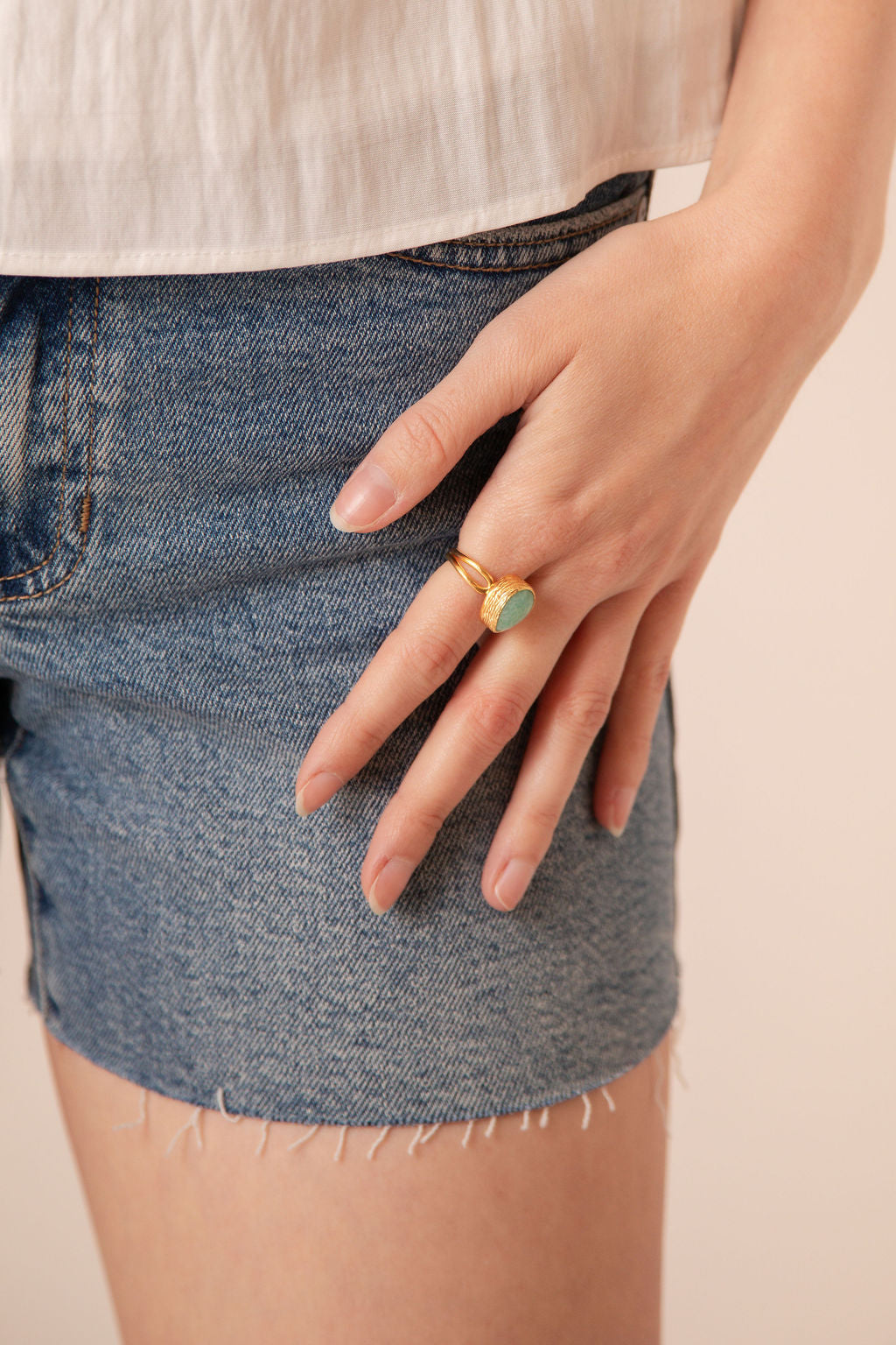 Safiya Teardrop Ring