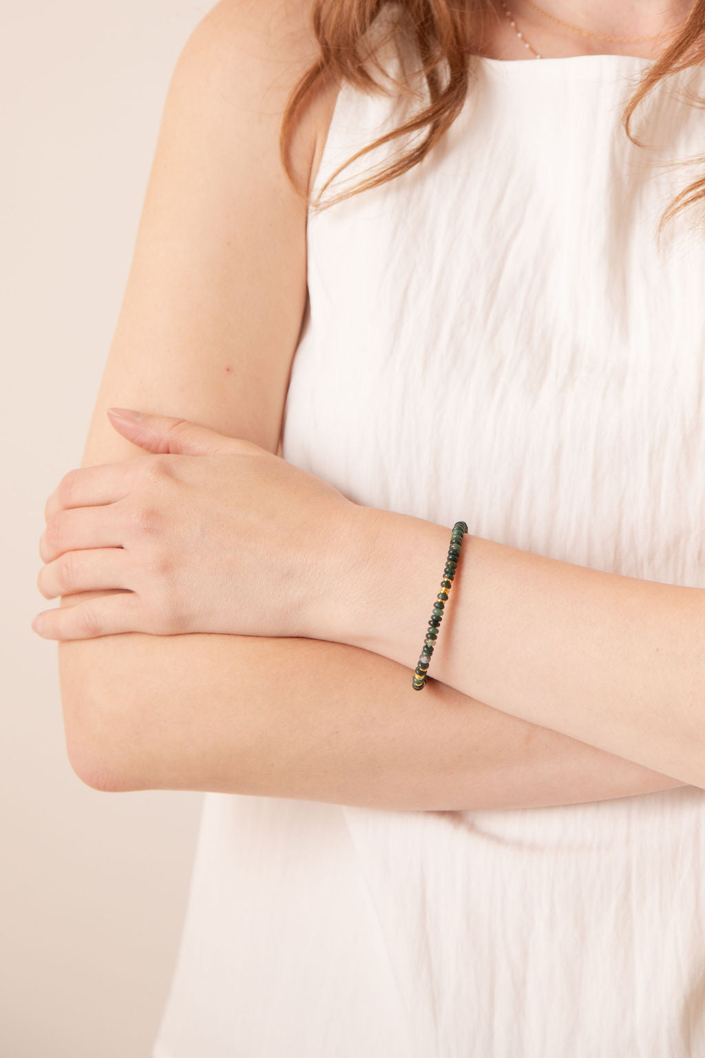 Reyna Bracelet Moss Agate