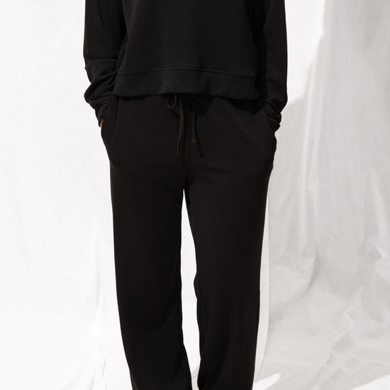 Laguna Wide Leg Lounge Pant Black