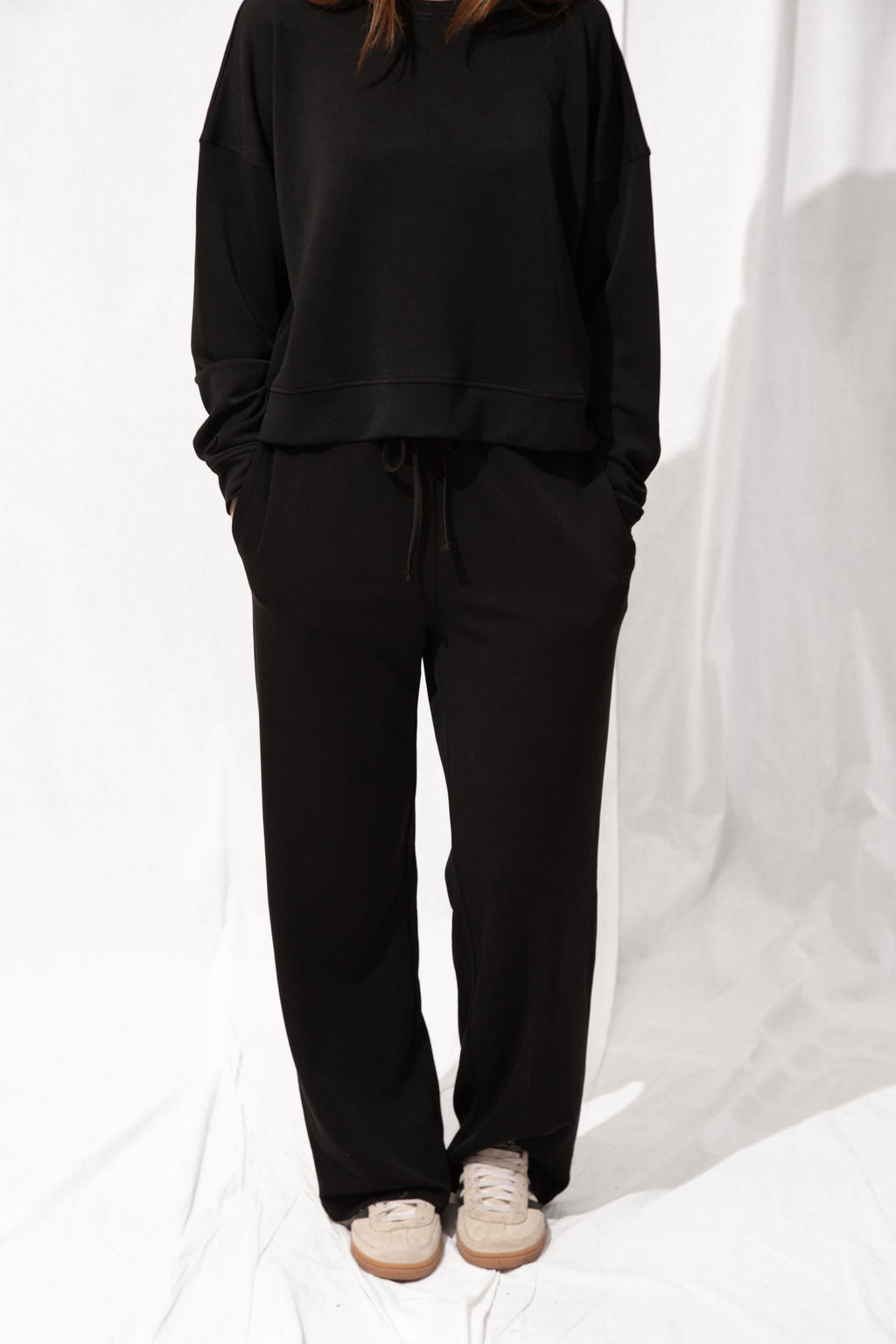 Laguna Wide Leg Lounge Pant Black