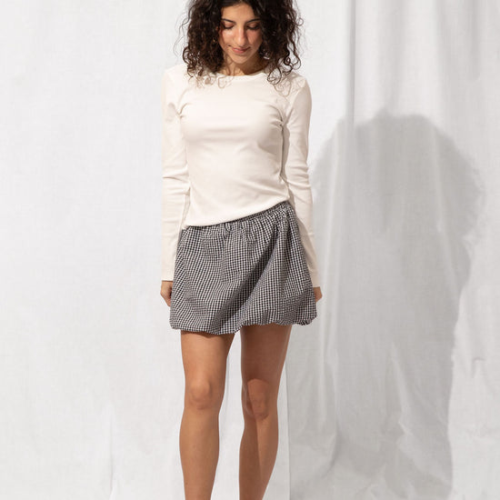 Arlo Ribbed Long Sleeve White