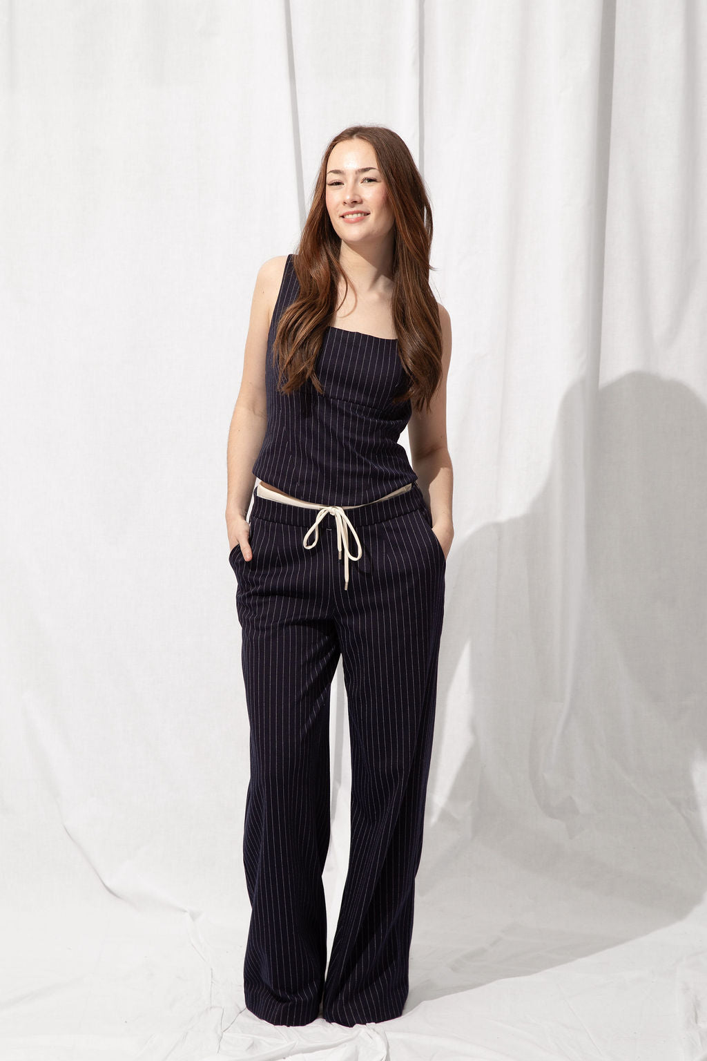 Ella Pinstripe Top