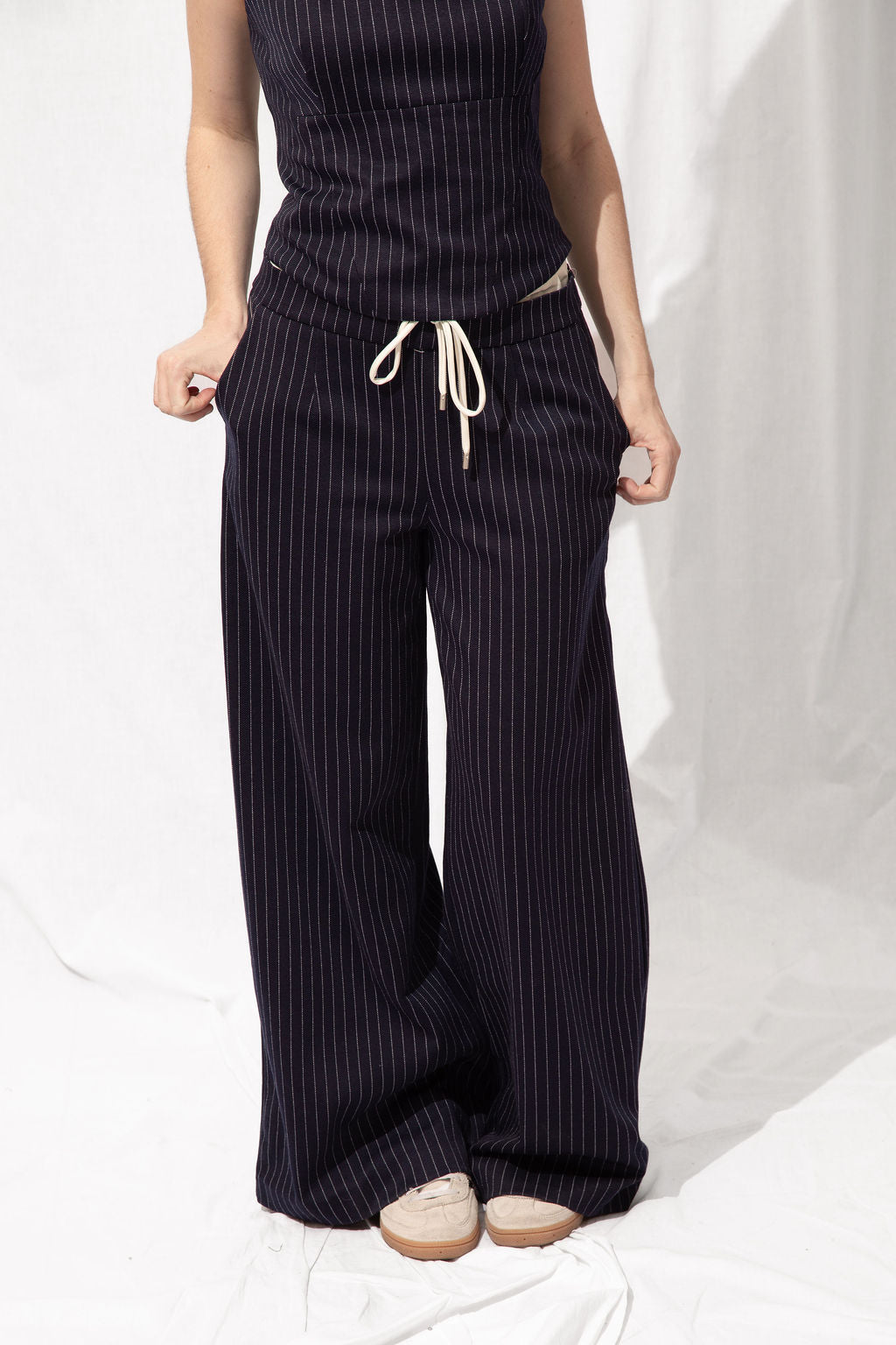 Ella Pinstripe Pants Extra large