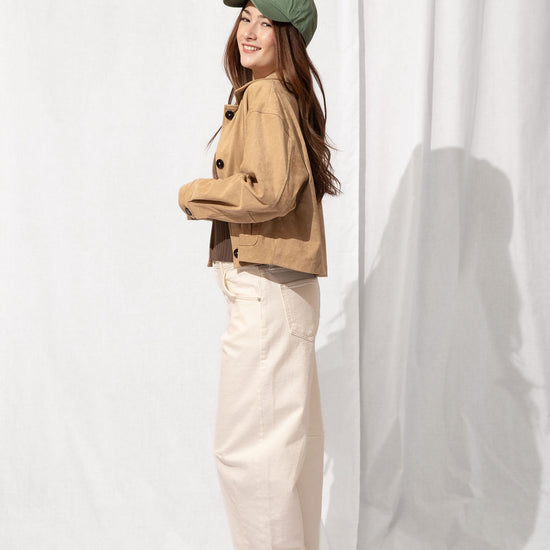 Barrel Jeans with Seams