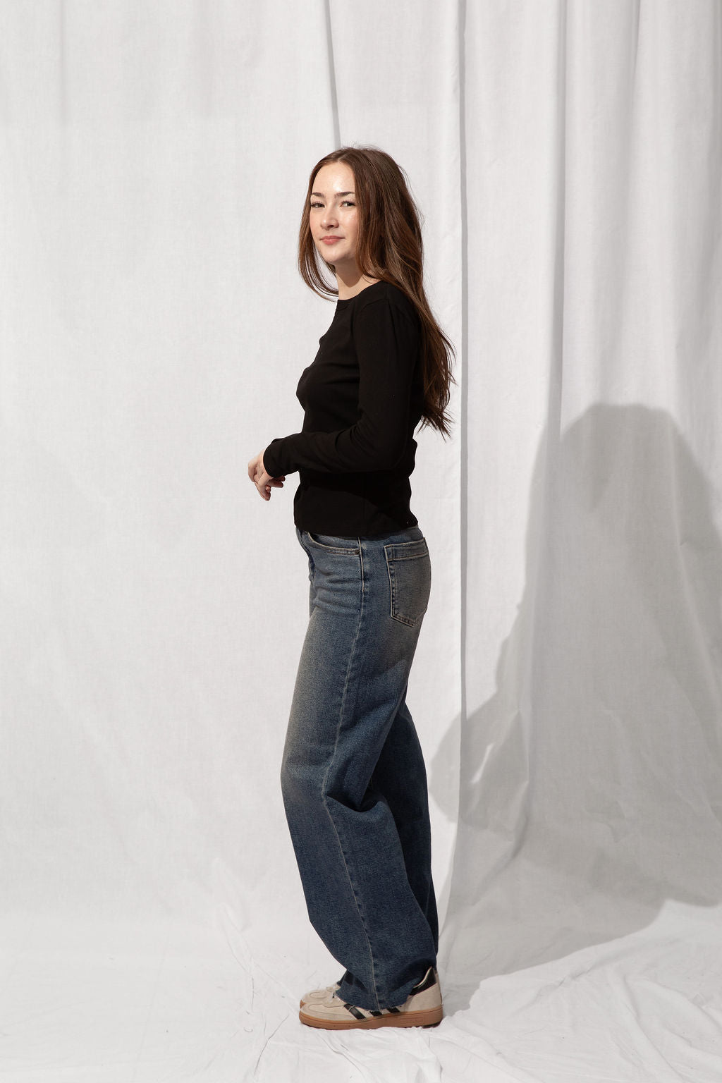 High Rise Scissor Cut Wide Leg