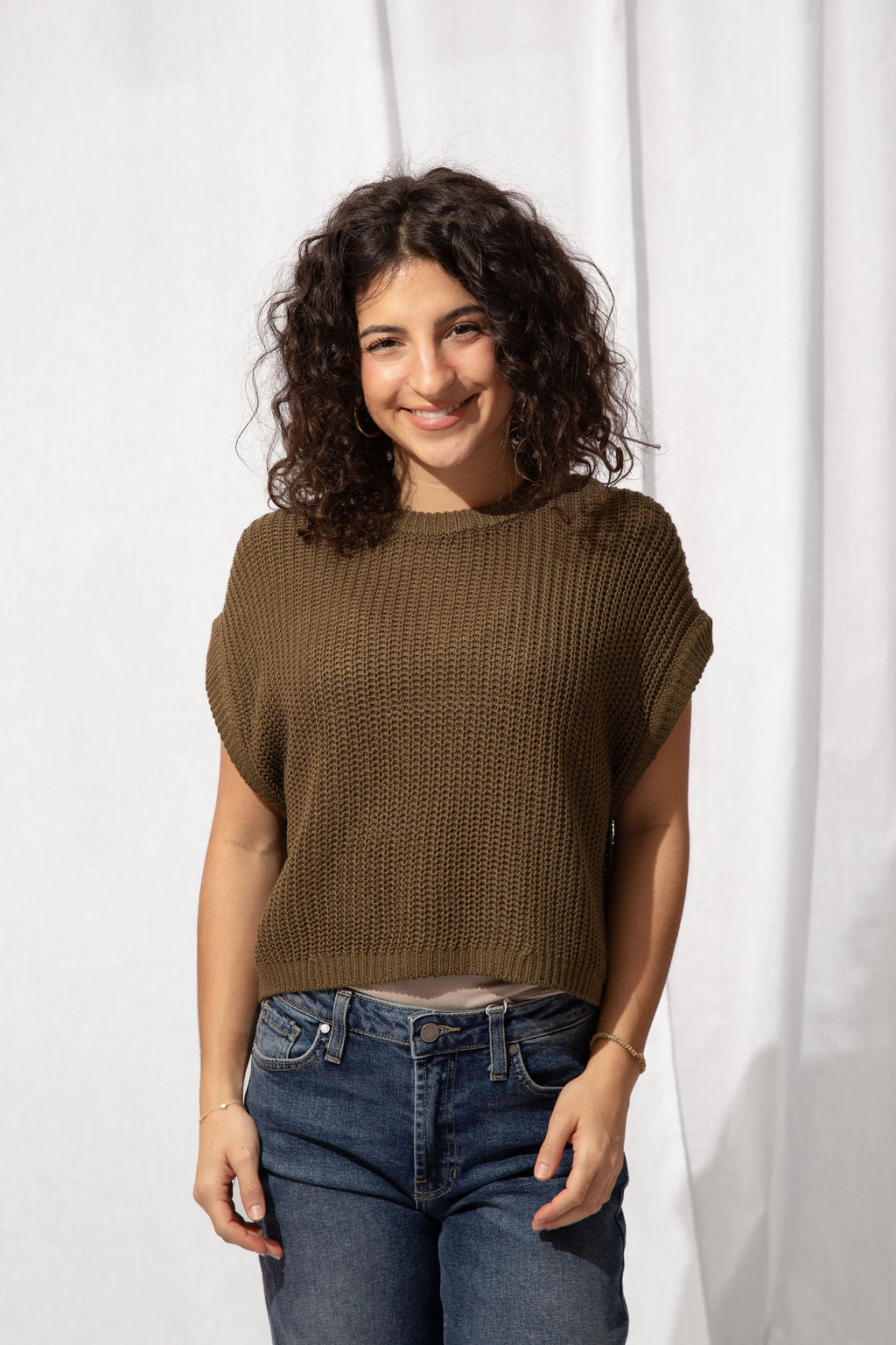 Sutton Knit Top Olive