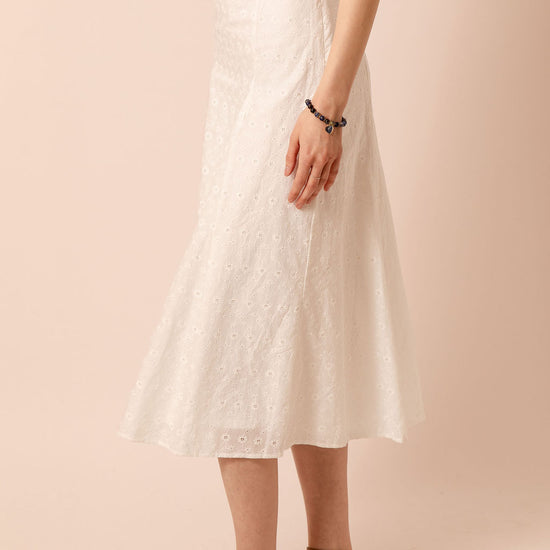 Isla Eyelet Midi Skirt