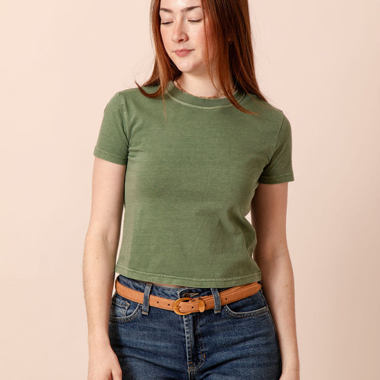 Gwen Top Dusty Green