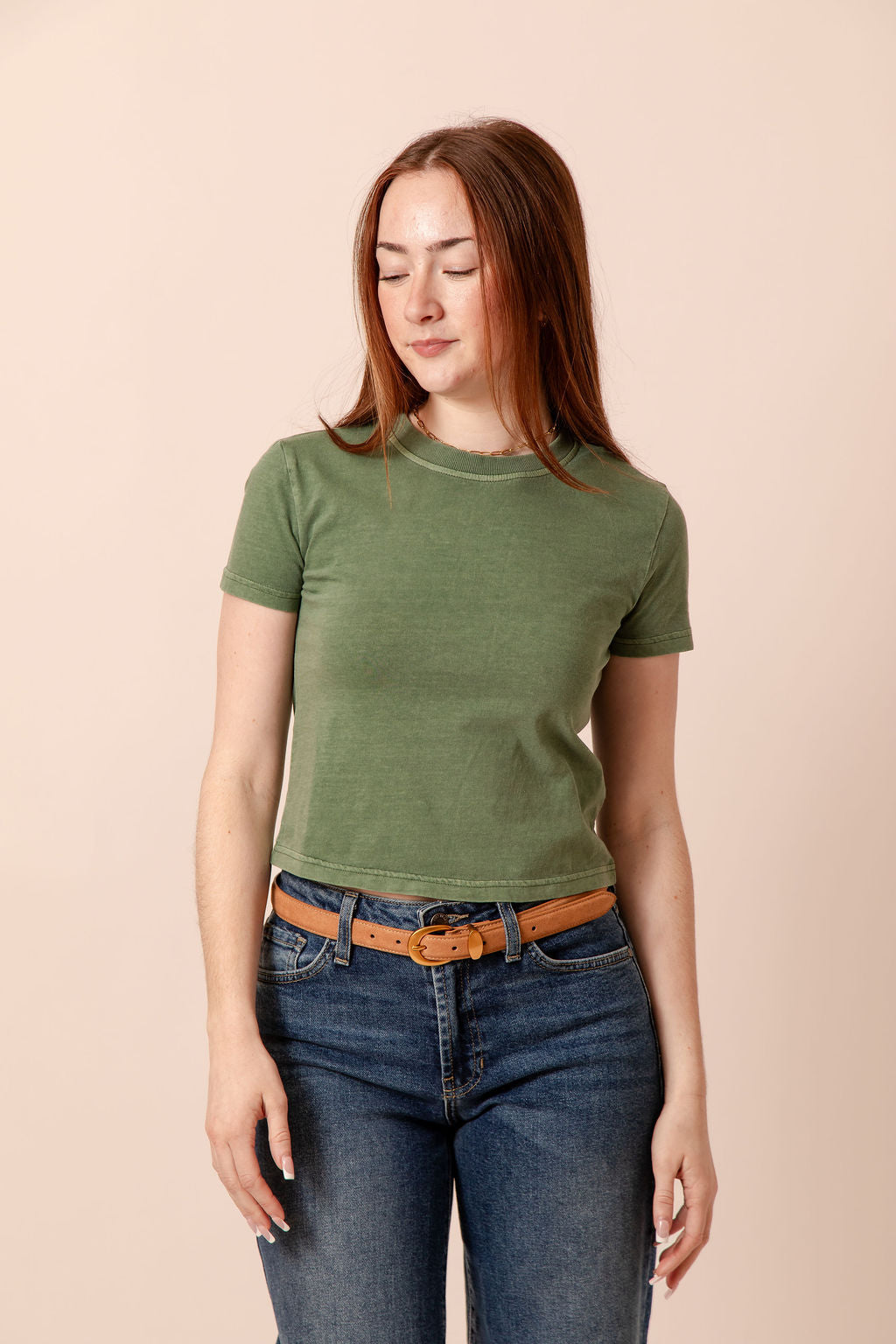 Gwen Top Dusty Green