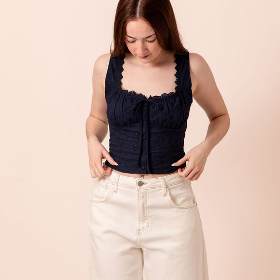 Celia Eyelet Top
