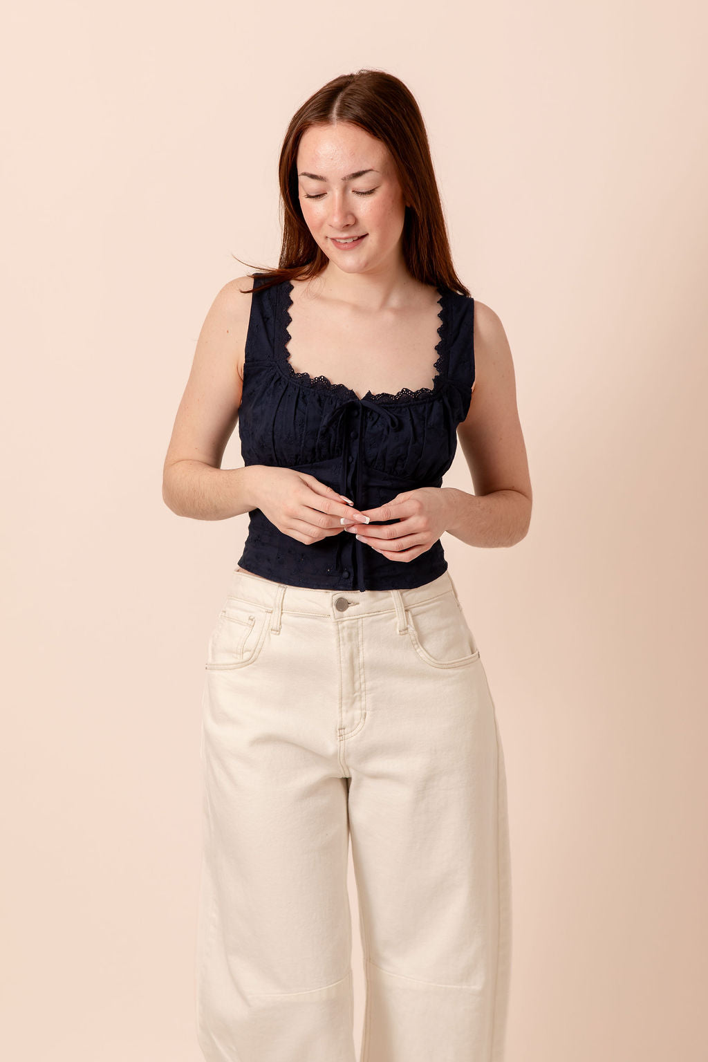 Celia Eyelet Top