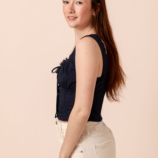 Celia Eyelet Top