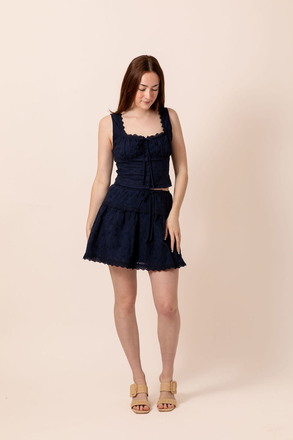 Celia Eyelet Top