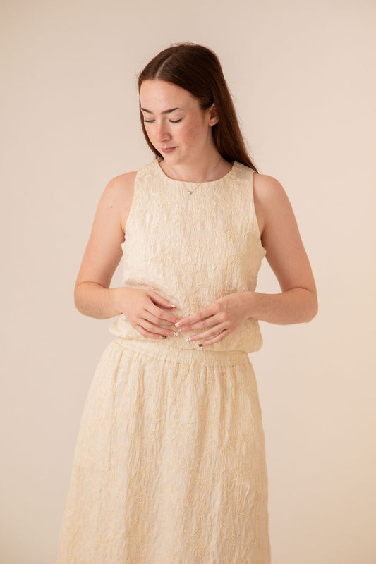 Allie Bubble Hem Top Large