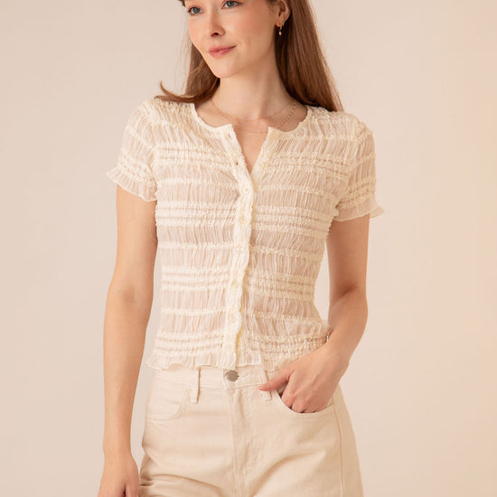 Amelia Top Cream