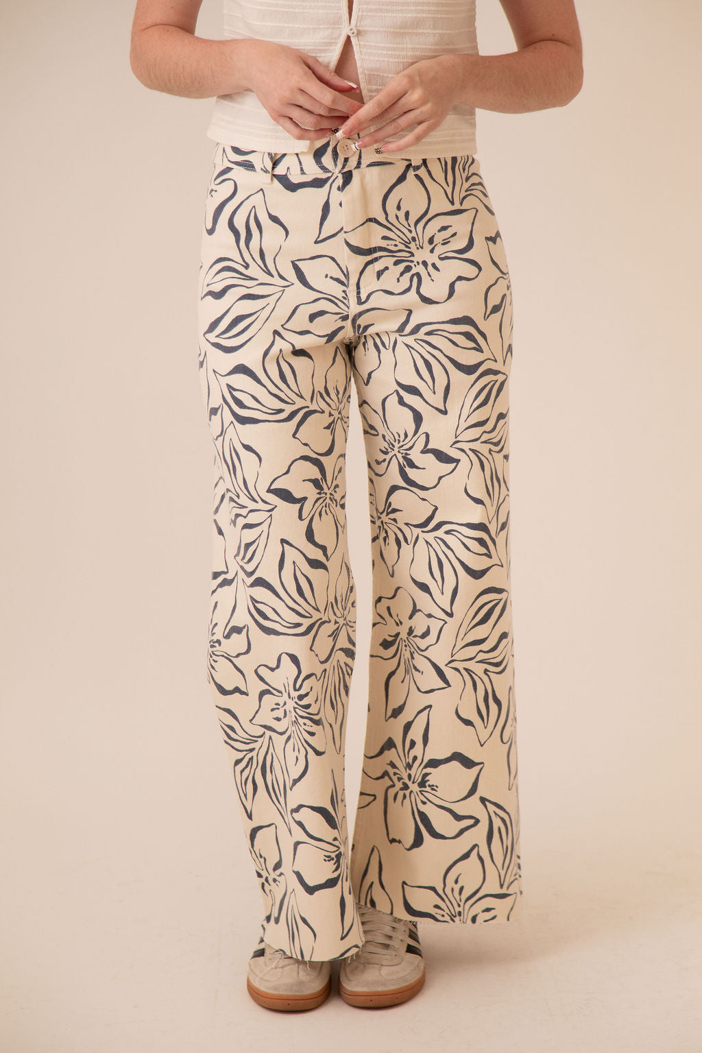 Lelani Floral Jeans Large