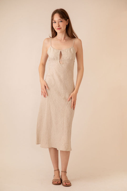 Katerina Linen Dress Natural Linen